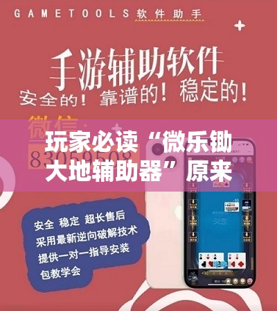 玩家必读“微乐锄大地辅助器”原来可以开挂
