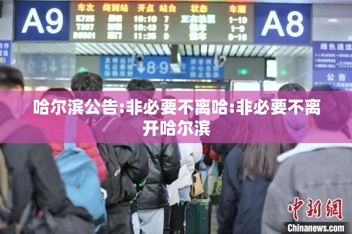 哈尔滨公告:非必要不离哈:非必要不离开哈尔滨 哈尔滨公告:非必要不离哈:非必要不离开哈尔滨