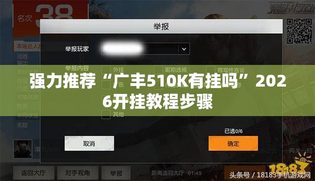 强力推荐“广丰510K有挂吗”2026开挂教程步骤