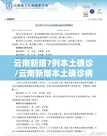 云南新增7例本土确诊/云南新增本土确诊病例9例6 云南新增7例本土确诊/云南新增本土确诊病例9例6