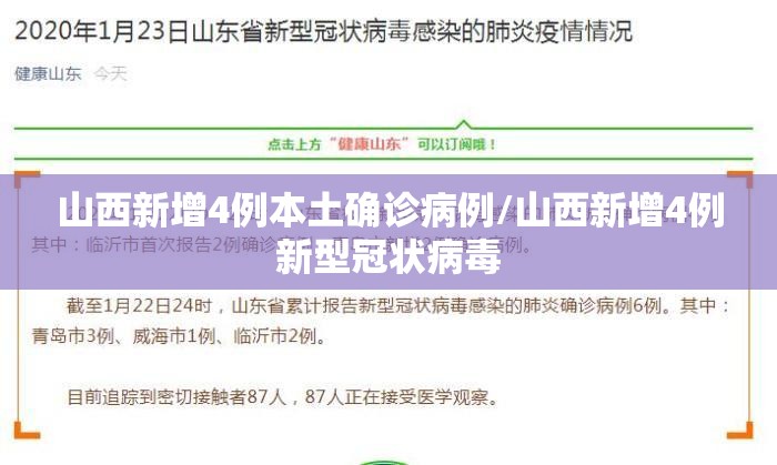 山西新增4例本土确诊病例/山西新增4例新型冠状病毒 山西新增4例本土确诊病例/山西新增4例新型冠状病毒