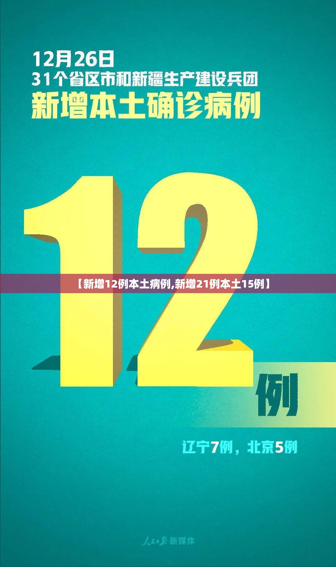 【新增12例本土病例,新增21例本土15例】