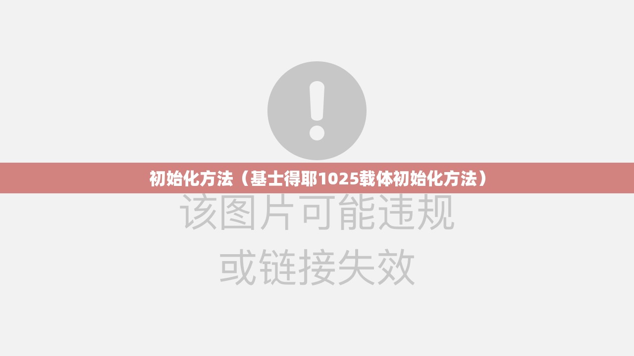 初始化方法(基士得耶1025载体初始化方法) 初始化方法(基士得耶1025载体初始化方法)