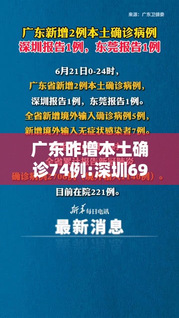 广东昨增本土确诊74例:深圳69例:广东深圳病毒最新消息今天