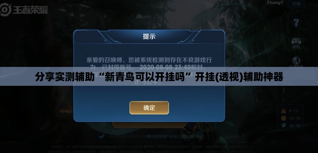 分享实测辅助“新青鸟可以开挂吗”开挂(透视)辅助神器