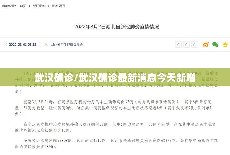 武汉确诊/武汉确诊最新消息今天新增