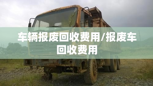 车辆报废回收费用/报废车回收费用