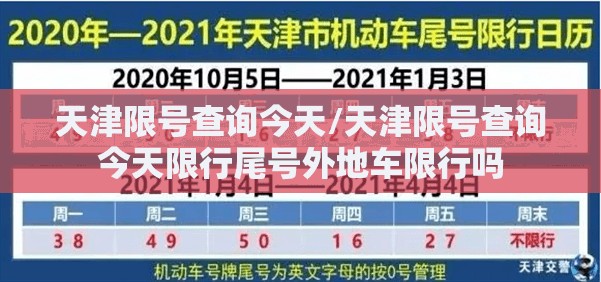 天津限号查询今天/天津限号查询今天限行尾号外地车限行吗 天津限号查询今天/天津限号查询今天限行尾号外地车限行吗
