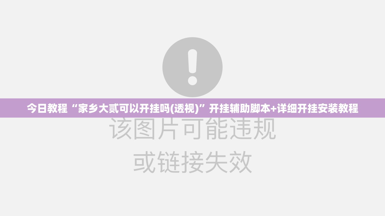 今日教程“家乡大贰可以开挂吗(透视)”开挂辅助脚本+详细开挂安装教程