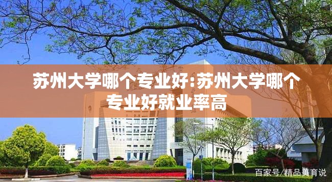 苏州大学哪个专业好:苏州大学哪个专业好就业率高