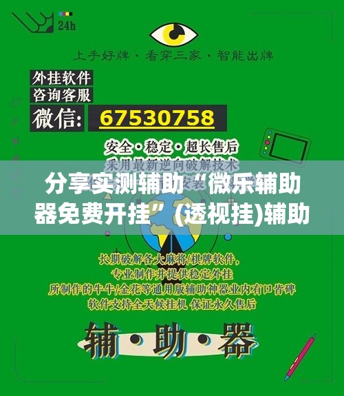 分享实测辅助“微乐辅助器免费开挂”(透视挂)辅助下载教程