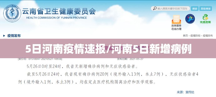5日河南疫情速报/河南5日新增病例 5日河南疫情速报/河南5日新增病例