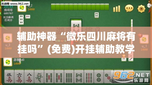 辅助神器“微乐四川麻将有挂吗”(免费)开挂辅助教学(最新辅助开挂教程)