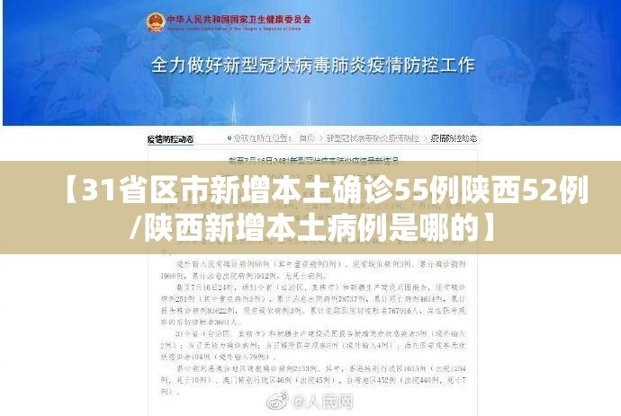 【31省区市新增本土确诊55例陕西52例/陕西新增本土病例是哪的】