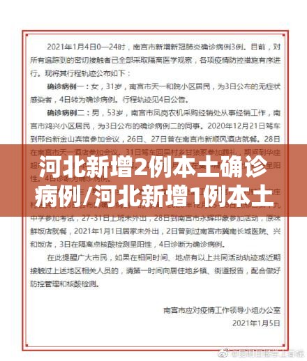 河北新增2例本土确诊病例/河北新增1例本土确诊病 河北新增2例本土确诊病例/河北新增1例本土确诊病