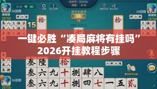 一键必胜“凑局麻将有挂吗”2026开挂教程步骤