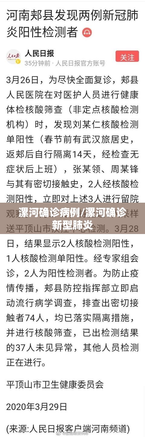 漯河确诊病例/漯河确诊新型肺炎 漯河确诊病例/漯河确诊新型肺炎