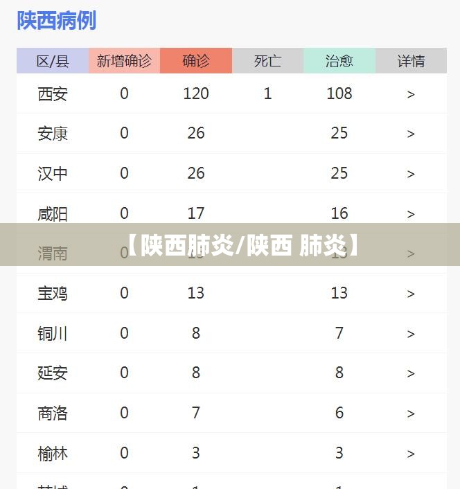 【陕西肺炎/陕西 肺炎】 【陕西肺炎/陕西 肺炎】