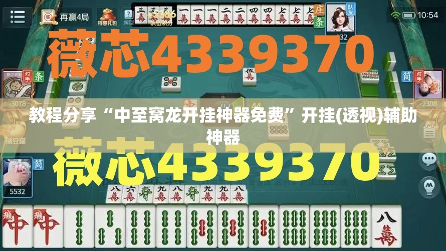 教程分享“中至窝龙开挂神器免费”开挂(透视)辅助神器
