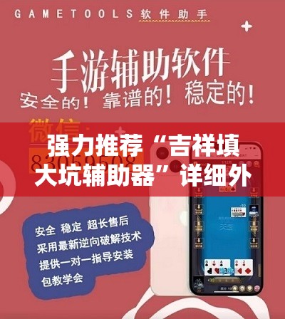 强力推荐“吉祥填大坑辅助器”详细外挂透视辅助软件教程