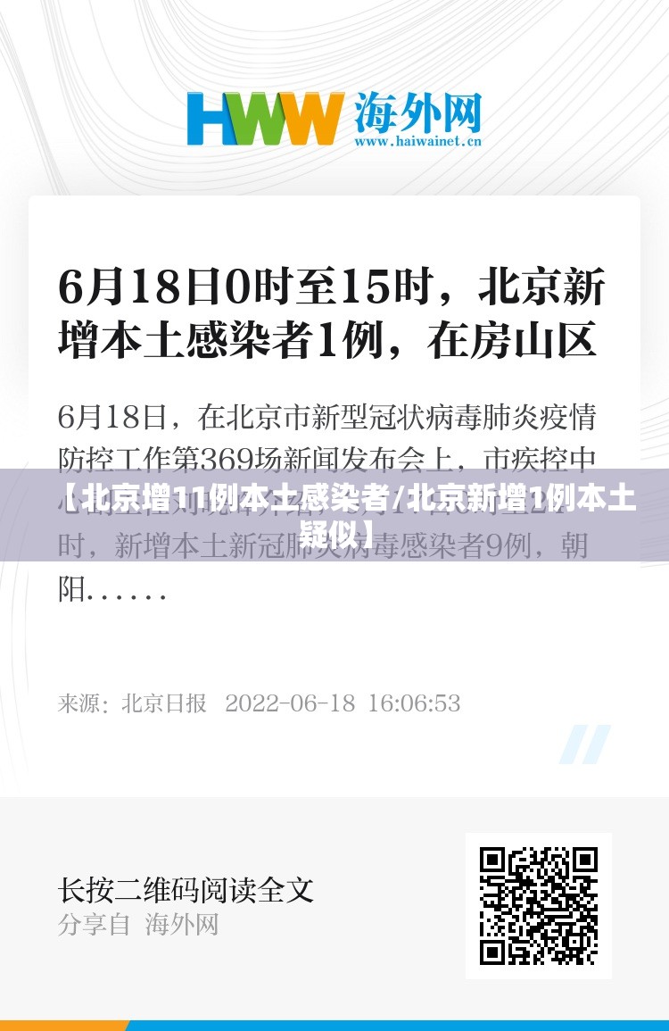 【北京增11例本土感染者/北京新增1例本土疑似】 【北京增11例本土感染者/北京新增1例本土疑似】