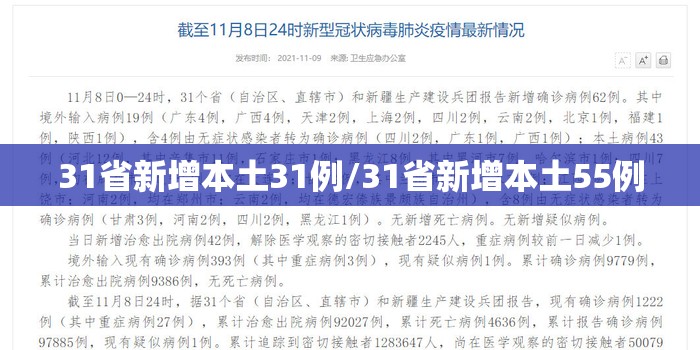 31省新增本土31例/31省新增本土55例 31省新增本土31例/31省新增本土55例