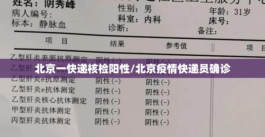 北京一快递核检阳性/北京疫情快递员确诊 北京一快递核检阳性/北京疫情快递员确诊