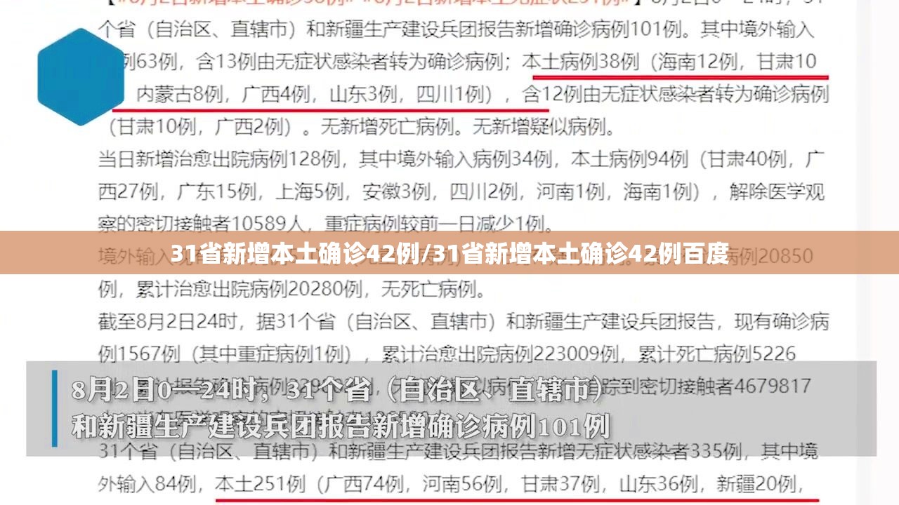 31省新增本土确诊42例/31省新增本土确诊42例百度