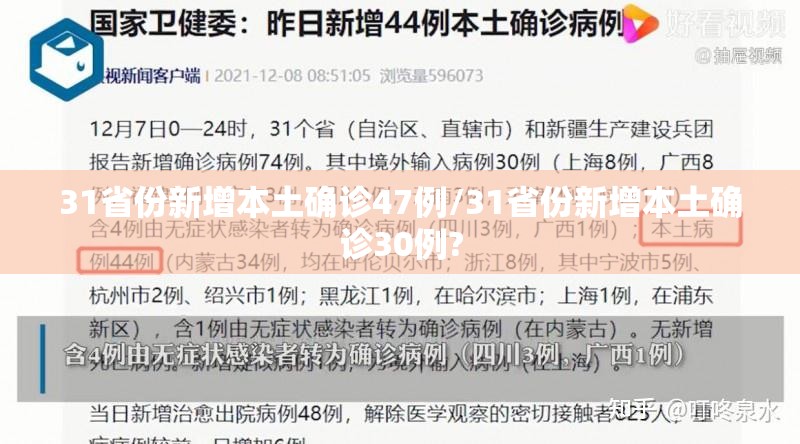 31省份新增本土确诊47例/31省份新增本土确诊30例? 31省份新增本土确诊47例/31省份新增本土确诊30例?