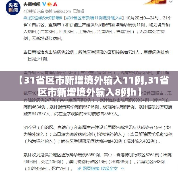 【31省区市新增境外输入11例,31省区市新增境外输入8例h】 【31省区市新增境外输入11例,31省区市新增境外输入8例h】