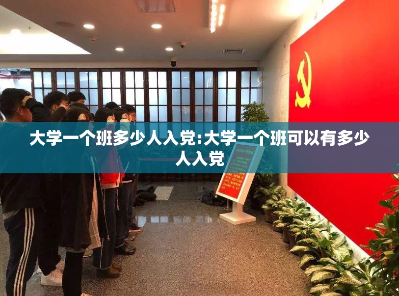 大学一个班多少人入党:大学一个班可以有多少人入党 大学一个班多少人入党:大学一个班可以有多少人入党