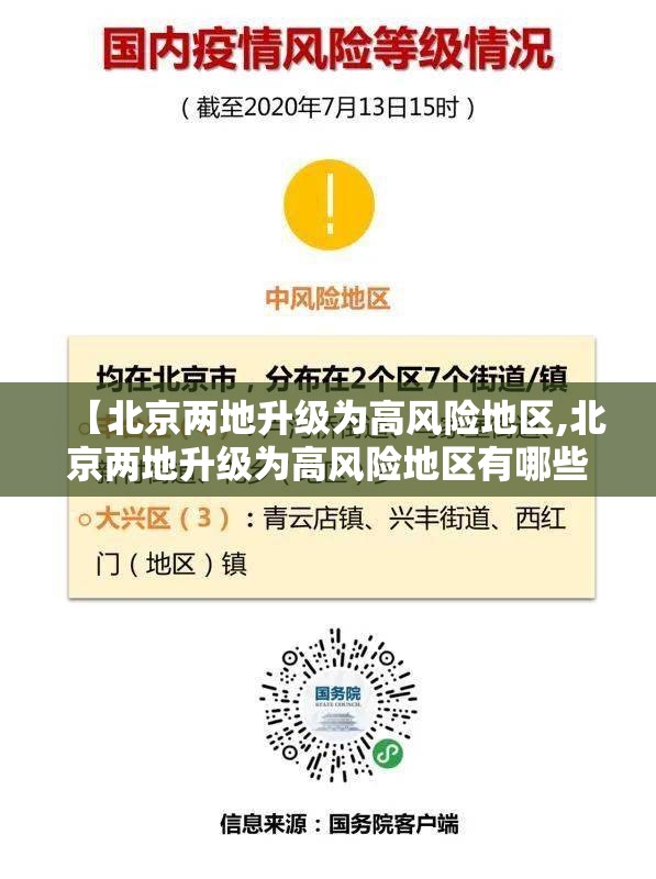 【北京两地升级为高风险地区,北京两地升级为高风险地区有哪些】