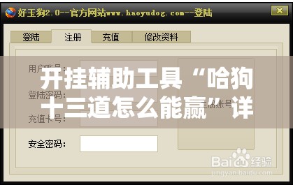 开挂辅助工具“哈狗十三道怎么能赢	”详细外挂透视辅助软件教程