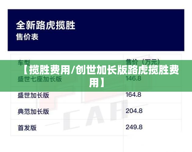 【揽胜费用/创世加长版路虎揽胜费用】 【揽胜费用/创世加长版路虎揽胜费用】