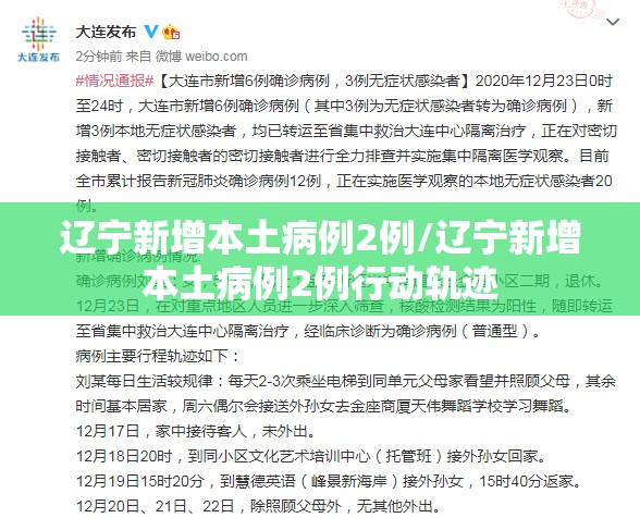 辽宁新增本土病例2例/辽宁新增本土病例2例行动轨迹 辽宁新增本土病例2例/辽宁新增本土病例2例行动轨迹