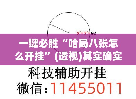 一键必胜“哈局八张怎么开挂	”(透视)其实确实有挂