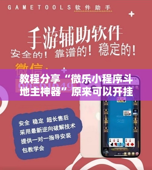 教程分享“微乐小程序斗地主神器”原来可以开挂