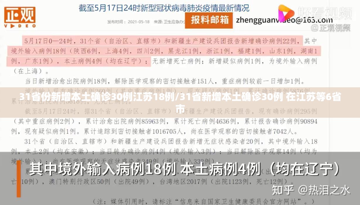 31省份新增本土确诊30例江苏18例/31省新增本土确诊30例 在江苏等6省市