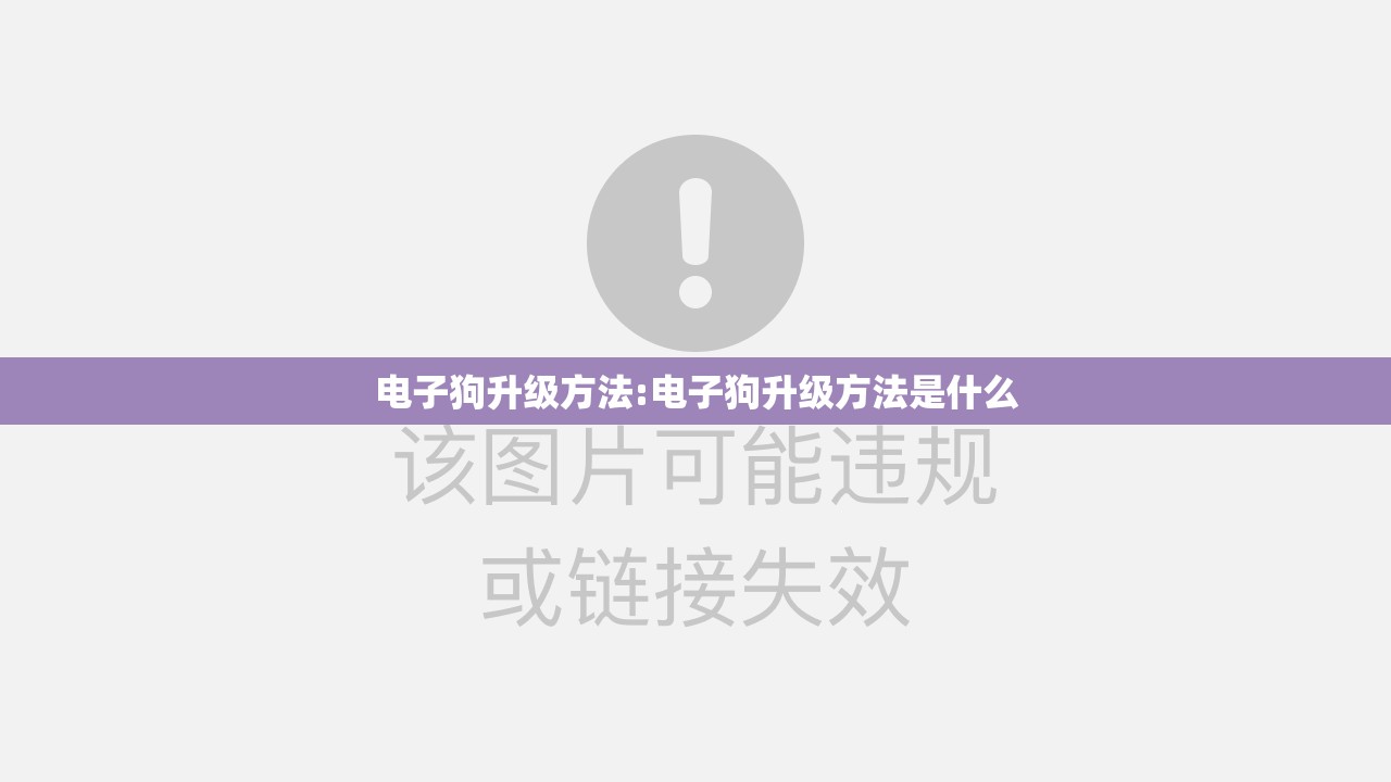 电子狗升级方法:电子狗升级方法是什么 电子狗升级方法:电子狗升级方法是什么