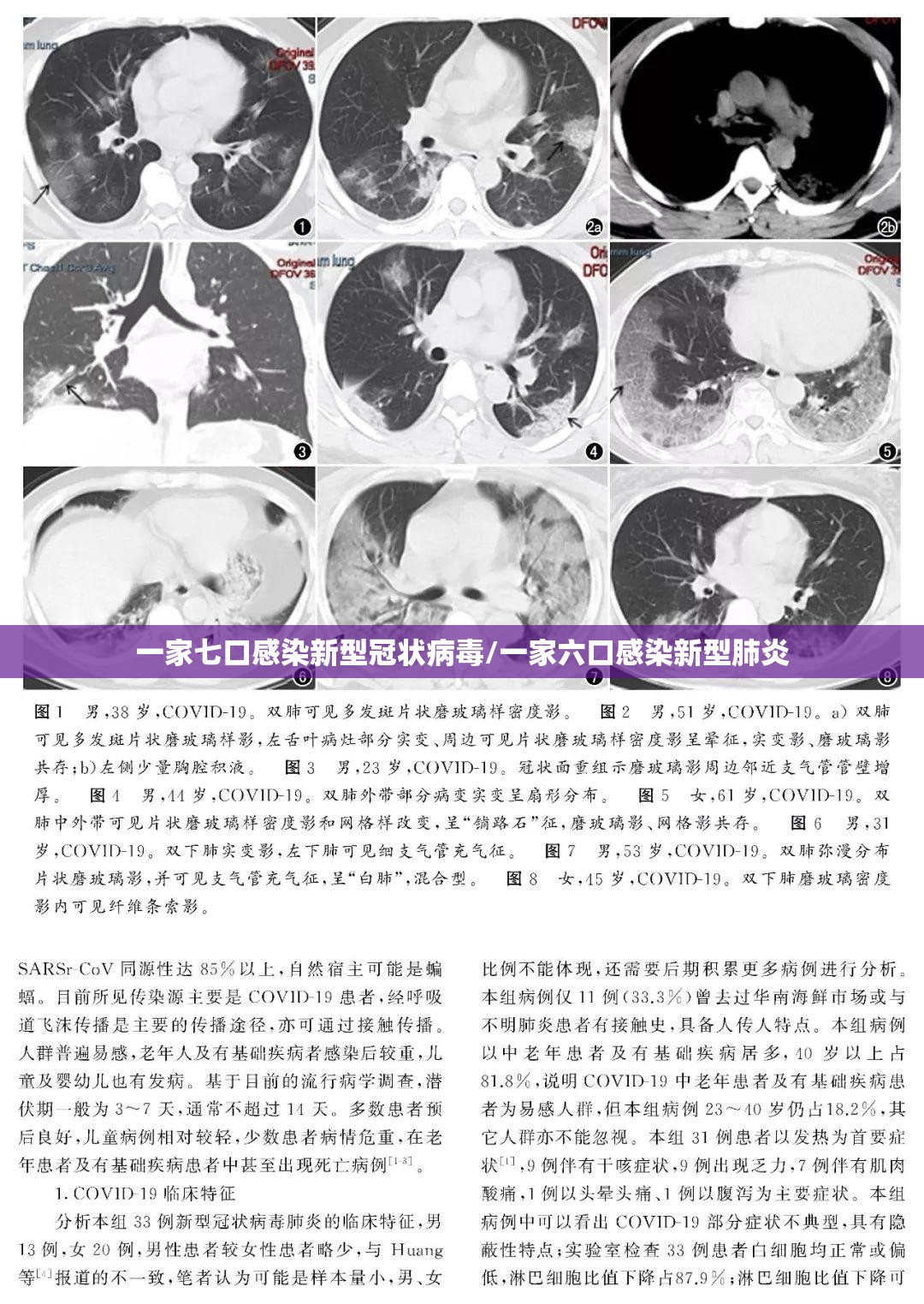一家七口感染新型冠状病毒/一家六口感染新型肺炎 一家七口感染新型冠状病毒/一家六口感染新型肺炎