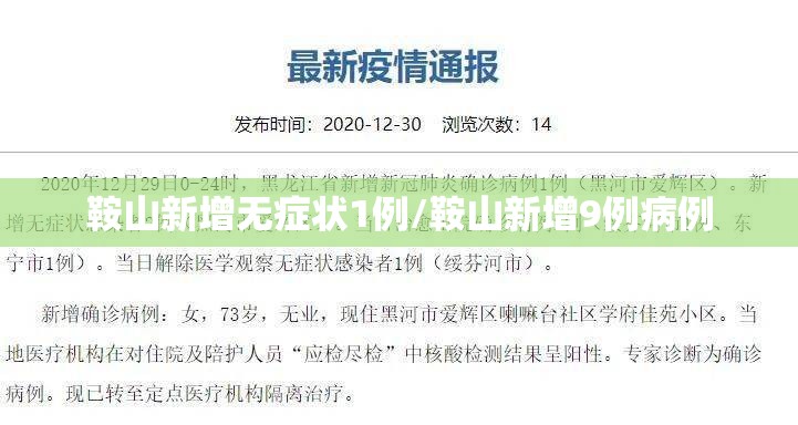 鞍山新增无症状1例/鞍山新增9例病例