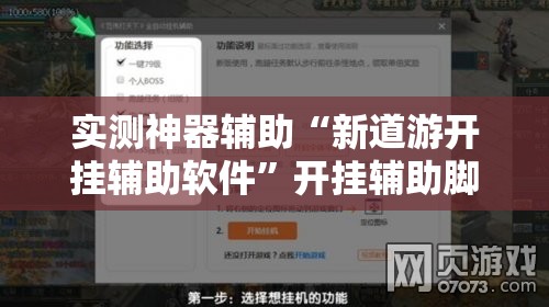 实测神器辅助“新道游开挂辅助软件”开挂辅助脚本+详细开挂安装教程