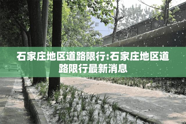 石家庄地区道路限行:石家庄地区道路限行最新消息 石家庄地区道路限行:石家庄地区道路限行最新消息