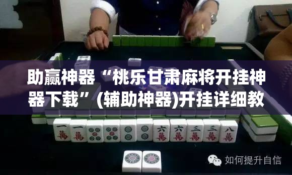 助赢神器“桃乐甘肃麻将开挂神器下载”(辅助神器)开挂详细教程