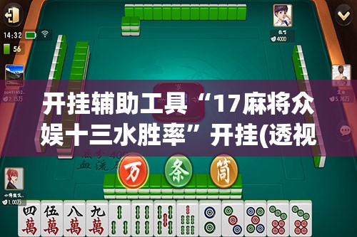 开挂辅助工具“17麻将众娱十三水胜率”开挂(透视)最新辅助详细