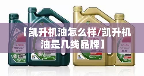 【凯升机油怎么样/凯升机油是几线品牌】 【凯升机油怎么样/凯升机油是几线品牌】