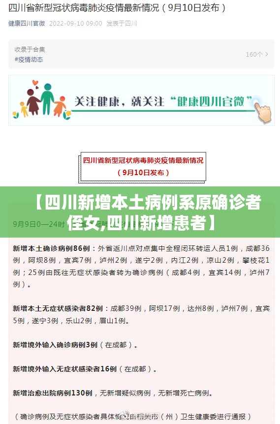 【四川新增本土病例系原确诊者侄女,四川新增患者】 【四川新增本土病例系原确诊者侄女,四川新增患者】