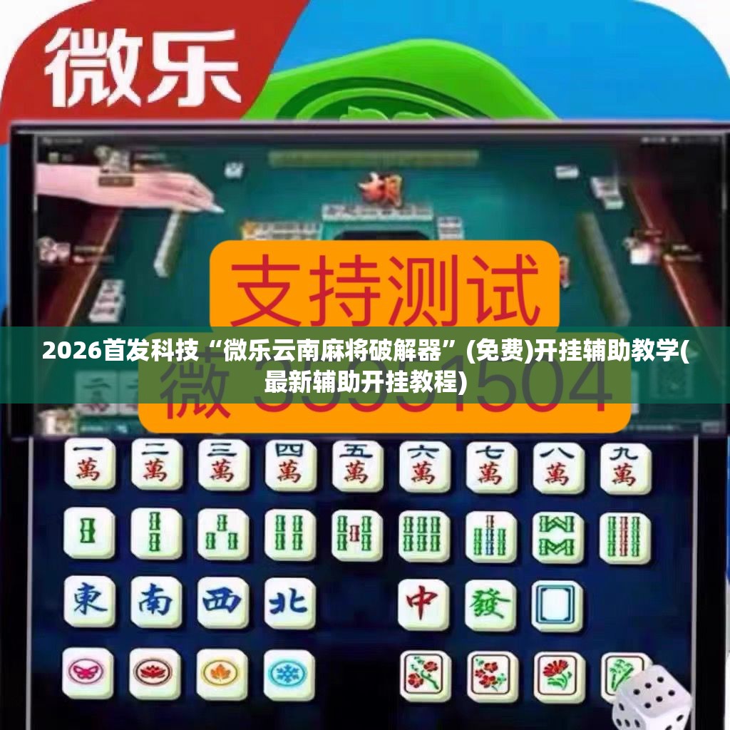 2026首发科技“微乐云南麻将破解器”(免费)开挂辅助教学(最新辅助开挂教程)