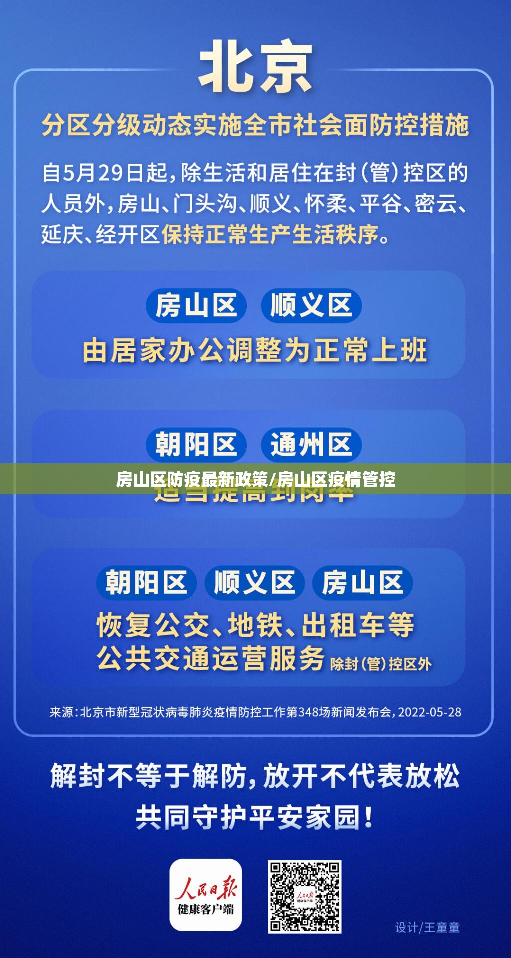 房山区防疫最新政策/房山区疫情管控