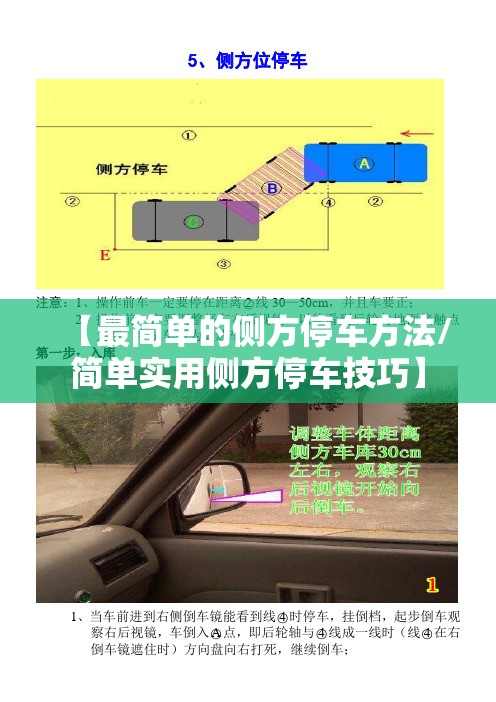 【最简单的侧方停车方法/简单实用侧方停车技巧】 【最简单的侧方停车方法/简单实用侧方停车技巧】